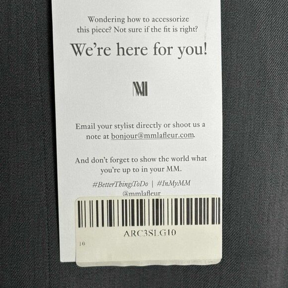 MM LaFleur "The Annie Dress" V-Neck Sleeveless A-Line - Gray - 10 - Picture 10 of 12